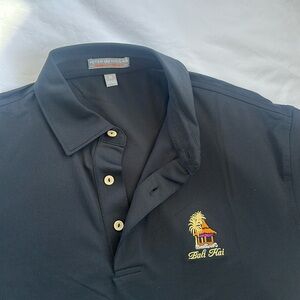 Bali Hai Men’s Golf Polo, Peter Millar Summer Comfort, Medium, Black